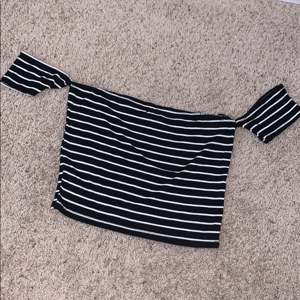 Off the shoulder crop top